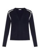 Chloé Knotted-seams Cashmere-blend Cardigan
