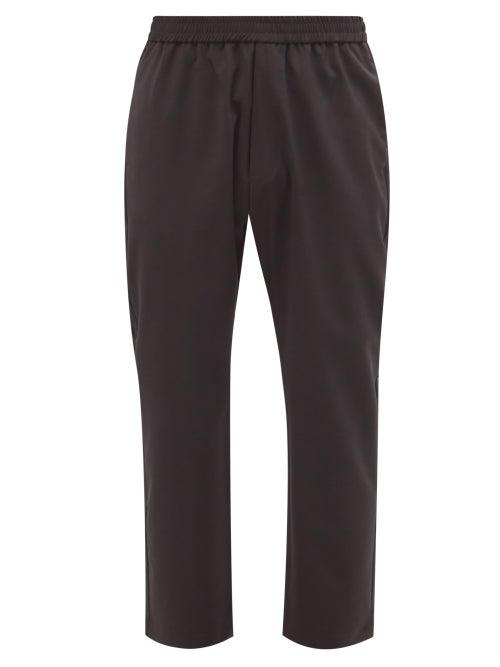 Matchesfashion.com Barena Venezia - Bativoga Elasticated-waist Wool Trousers - Mens - Black