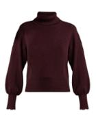 Matchesfashion.com See By Chlo - Scallop Trimmed Wool Knit Sweater - Womens - Burgundy