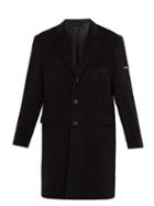 Matchesfashion.com Balenciaga - Single Breasted Wool Blend Coat - Mens - Black