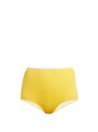 Matchesfashion.com Solid & Striped - The Brigitte High Rise Bikini Briefs - Womens - Yellow