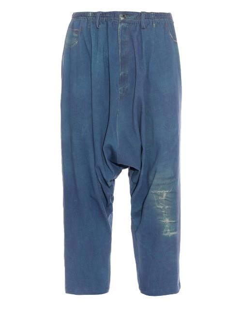 Yohji Yamamoto Drop-crotch Denim Trousers