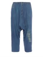Yohji Yamamoto Drop-crotch Denim Trousers