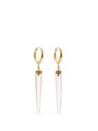 Matchesfashion.com Noor Fares - Smokey Quartz, Diamond & 18kt Gold Earrings - Womens - Grey Multi