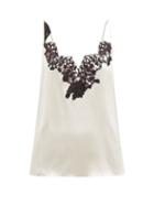 Raey - Lace-trimmed Silk-satin Cami - Womens - Ivory