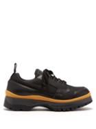 Matchesfashion.com Prada - Brixxen Low Top Leather Shoes - Mens - Black Brown
