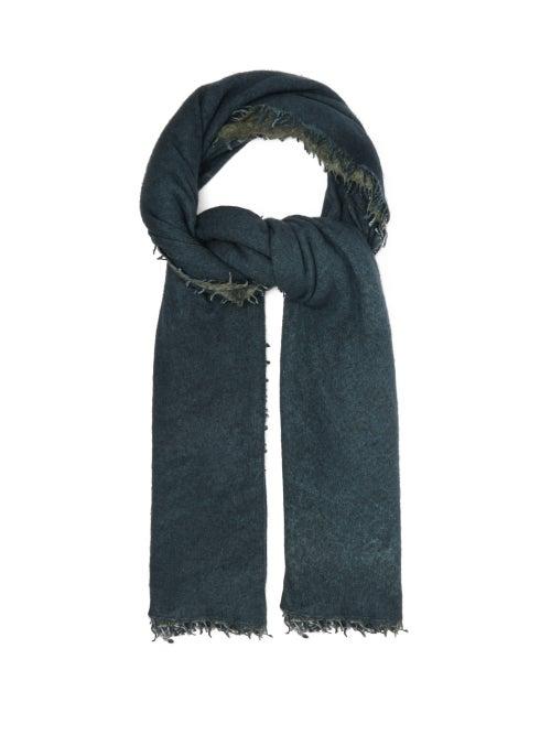 Matchesfashion.com Allude - Bi Colour Cashmere Scarf - Womens - Navy