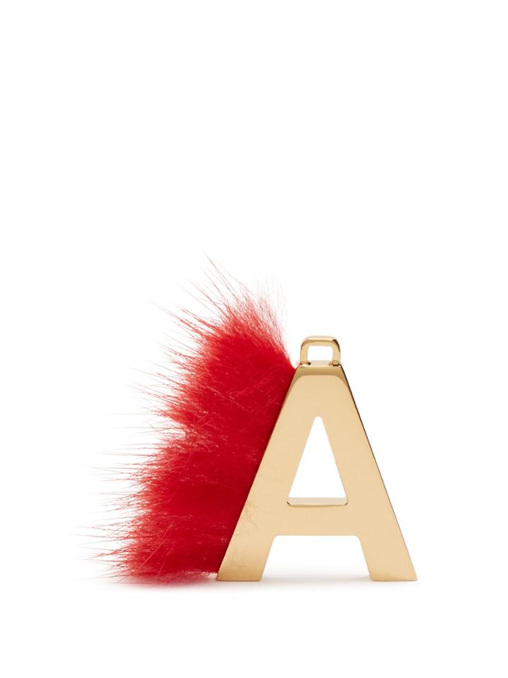 Fendi Abclick Letter 'a' Key Charm