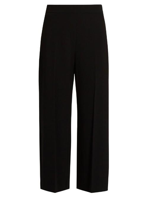 Rebecca Taylor High-waisted Wide-leg Crepe Trousers