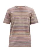 Matchesfashion.com Missoni - Striped Cotton-jersey T-shirt - Mens - Multi