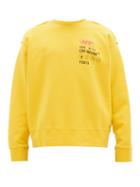 Matchesfashion.com Off-white - Logo Embroidered Sweatshirt - Mens - Yellow Multi