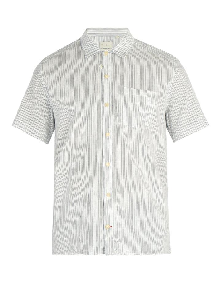 Oliver Spencer Striped Cotton Shirt