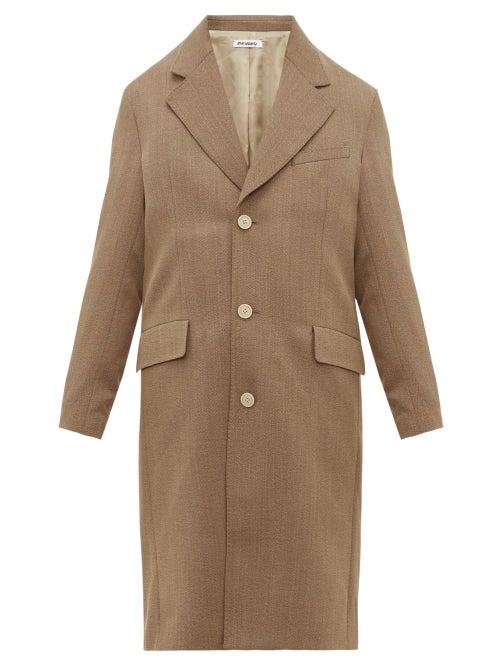 Matchesfashion.com Our Legacy - Dolphin Single Breasted Gabardine Coat - Mens - Green