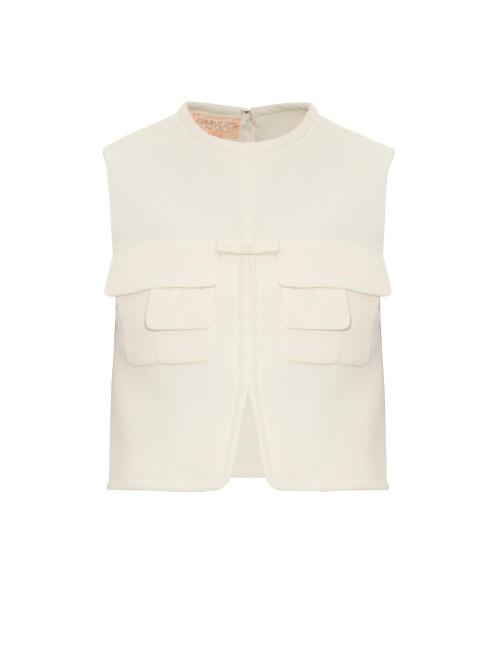 Giambattista Valli Patch-pocket Crepe Top
