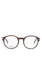 Matchesfashion.com Dior - Diorblacksuit Round Acetate Glasses - Mens - Tortoiseshell