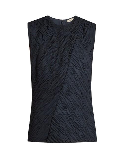 Nina Ricci Crinkle-effect Sleeveless Top