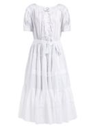Matchesfashion.com Evi Grintela - Franca Cotton Midi Dress - Womens - White