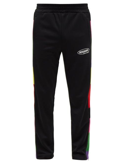 Palm Angels - X Missoni Striped-insert Jersey Track Pants - Mens - Black