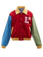 Charles Jeffrey Loverboy - Logo-appliqu Cotton-corduroy Varsity Jacket - Mens - Multi