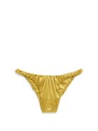 Matchesfashion.com Isa Boulder - Jessie Gathered High-leg Bikini Briefs - Womens - Yellow