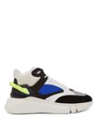 Matchesfashion.com Buscemi - Veloce Panelled Leather Trainers - Mens - Black Blue