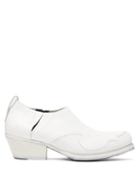 Matchesfashion.com Our Legacy - Low Top Cuban Heel Leather Boots - Mens - White
