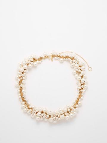 Jil Sander - Blossom Freshwater Pearl Necklace - Womens - Pearl