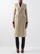 Balenciaga - Hourglass Alpaca-blend Double-breasted Coat - Womens - Beige