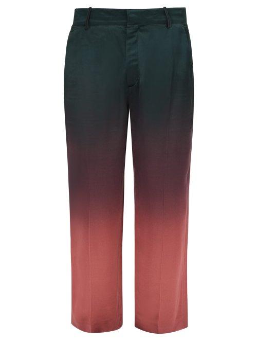 Matchesfashion.com Sies Marjan - Alex Dgrad Satin Trousers - Mens - Multi