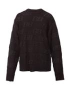 Matchesfashion.com Balenciaga - Bb Logo-jacquard Knitted Sweater - Mens - Black