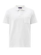 Matchesfashion.com Ralph Lauren Purple Label - Riviera Terry-cotton Polo Shirt - Mens - White