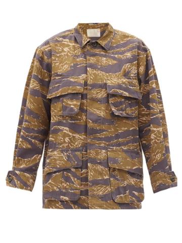 Matchesfashion.com Chimala - Camouflage Cotton-herringbone Jacket - Womens - Camouflage