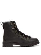 Jimmy Choo Hillary Shearling-trimmed Leather Boots