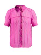 No. 21 Short-sleeved Organza Shirt