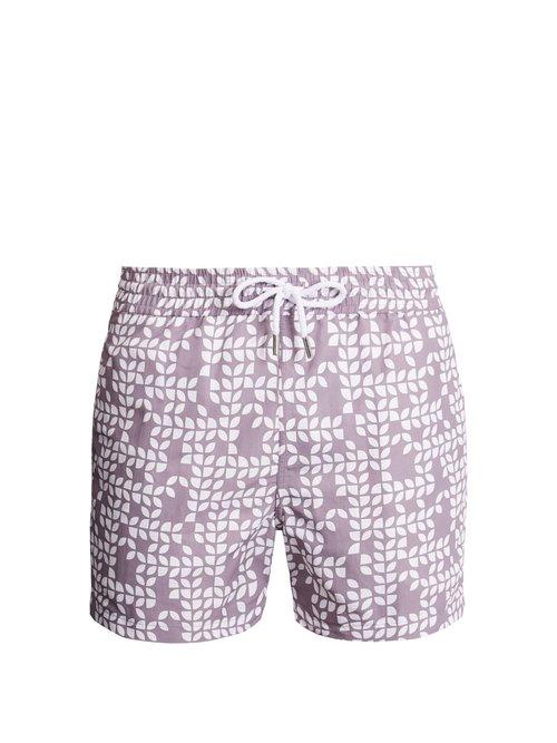 Matchesfashion.com Frescobol Carioca - Sports Freijo Print Swim Shorts - Mens - Brown