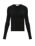 Matchesfashion.com Alexandre Vauthier - Ribbed-knit Sweater - Womens - Black