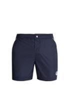 Matchesfashion.com Robinson Les Bains - Oxford Long Swim Shorts - Mens - Navy