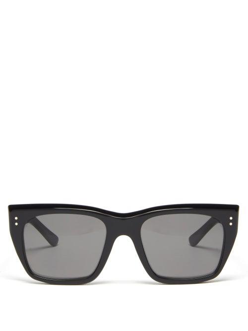 Mens Eyewear Celine Eyewear - Square Acetate Sunglasses - Mens - Black