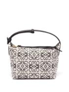 Ladies Bags Loewe - Cubi Anagram-jacquard Canvas Bag - Womens - White Black