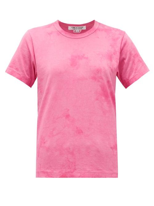 Matchesfashion.com Comme Des Garons Comme Des Garons - Tie-dye Cotton T-shirt - Womens - Pink