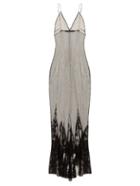 Haider Ackermann Taranis Mesh Overlay Cocktail Dress