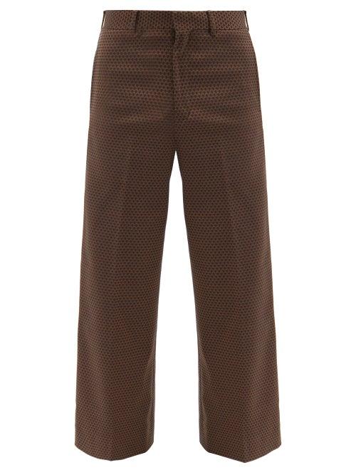 Sasquatchfabrix. - Komon Technical Flared-leg Suit Trousers - Mens - Brown