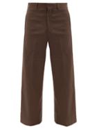 Sasquatchfabrix. - Komon Technical Flared-leg Suit Trousers - Mens - Brown