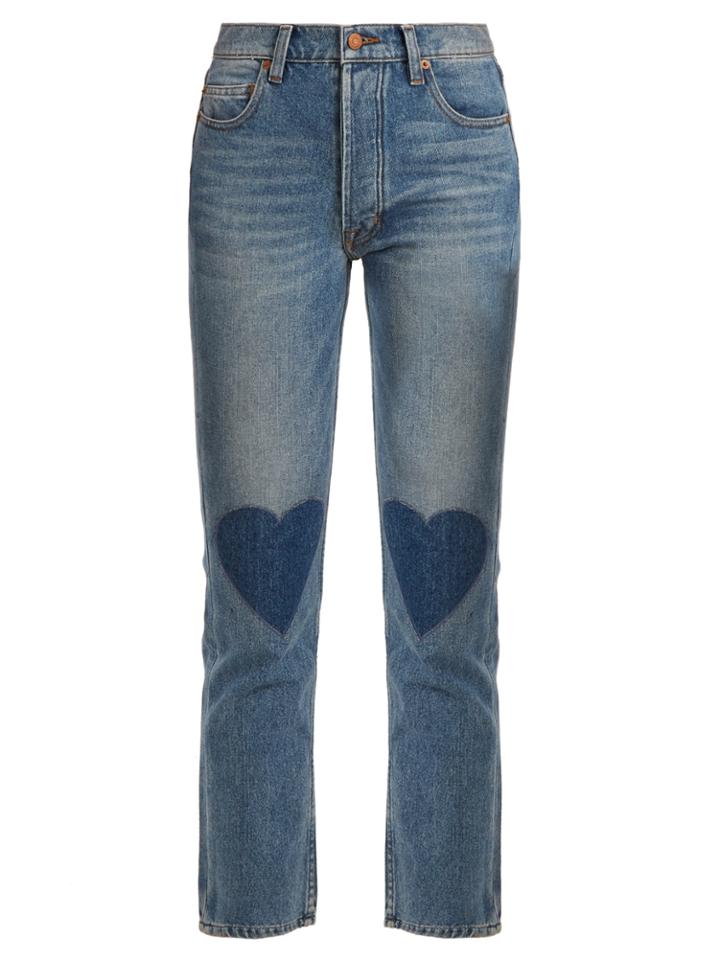 Bliss And Mischief Love High-rise Straight-leg Cropped Jeans