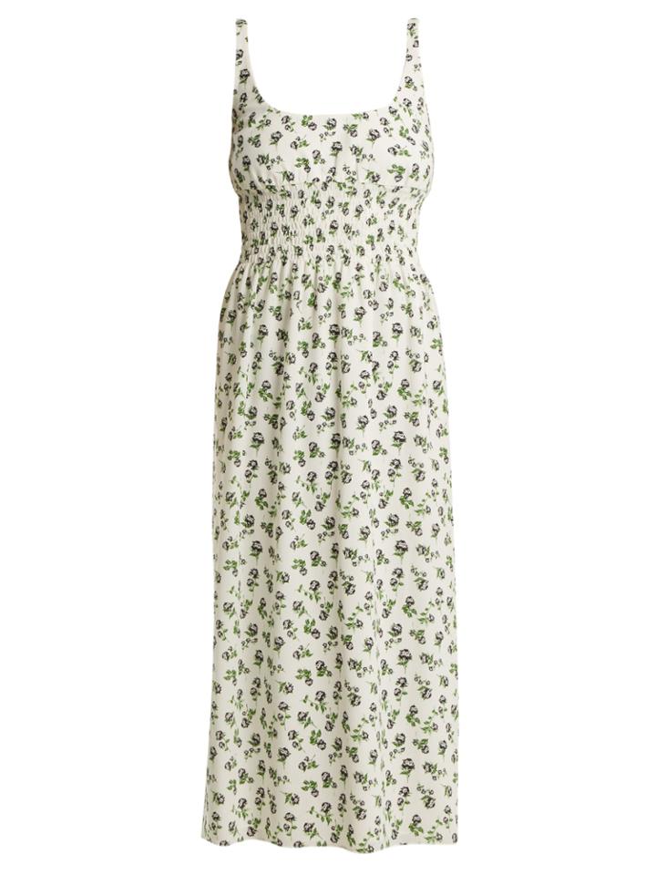 Emilia Wickstead Giovanna Rose-print Georgette Midi Dress