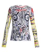 Matchesfashion.com Charles Jeffrey Loverboy - Printed Jersey Top - Womens - White Multi