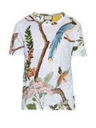 Gucci Birds Flying-print Linen Jersey T-shirt
