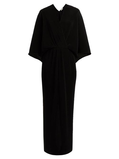 Matchesfashion.com The Row - Bello Kimono Sleeve Dress - Womens - Black