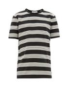 Matchesfashion.com Frame - Striped Cotton Jersey T Shirt - Mens - Black Multi