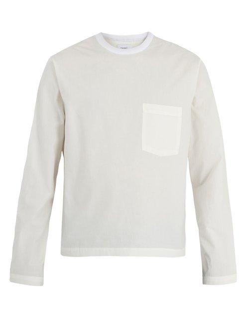 Matchesfashion.com Fanmail - Crew Neck Cotton Poplin Top - Mens - White